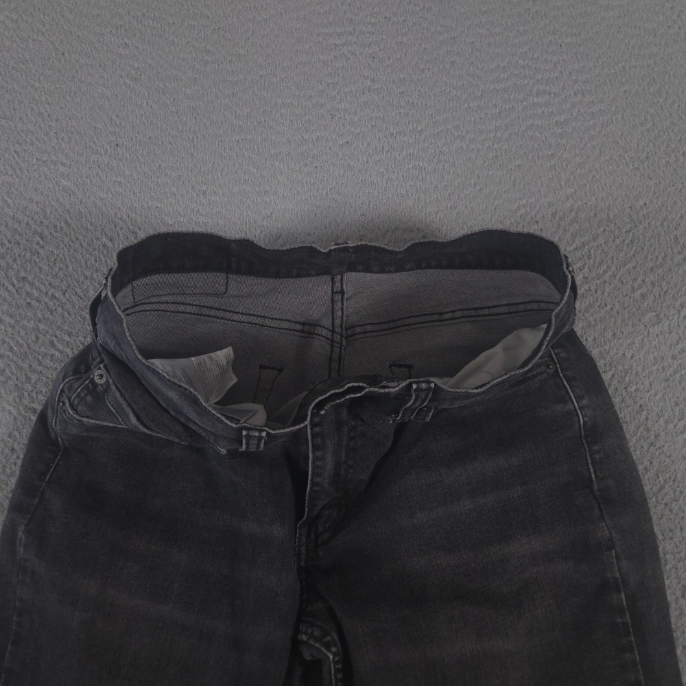 Levi's Jeans Mens 32x34 Black 511 Slim Leg Cotton Blend Faded Denim Pants Preppy - Picture 6 of 12